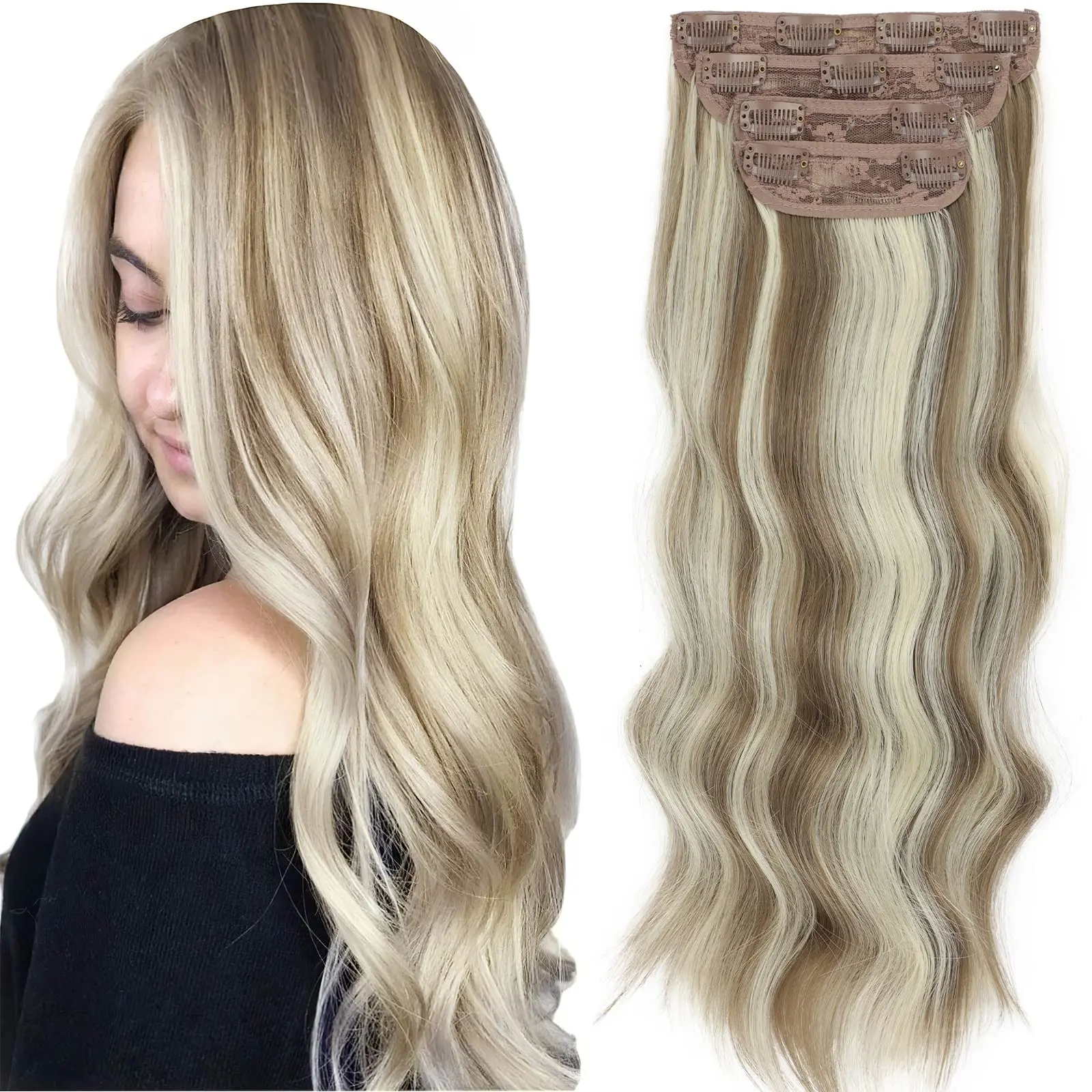 F18/88 Mixed Bleach Blonde - 4PCS ( 20 Inch )