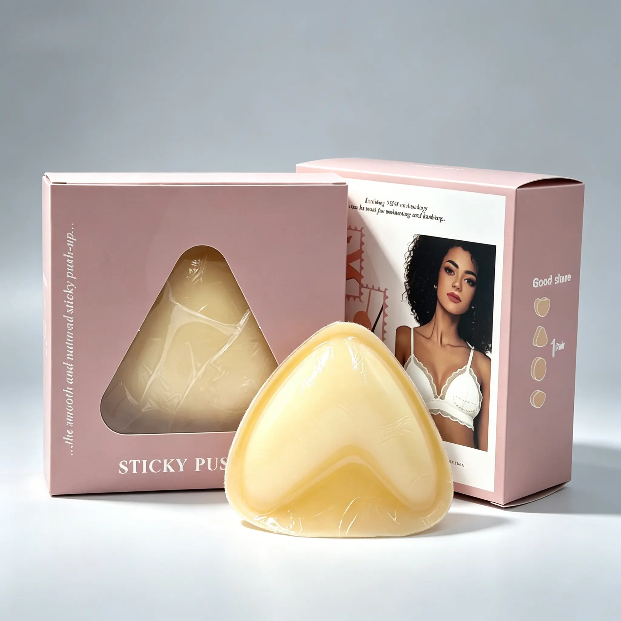 Double-Sided Adhesive Push-Up Sticky Inserts for Bikini, Swimsuit, Sports Bra, and Strapless Bra