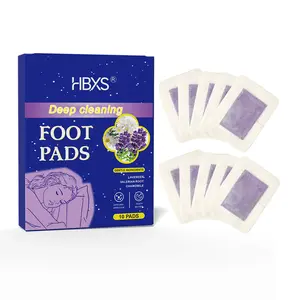 HBXS Deep Cleansing Foot Pads for Stress Relief & Better Sleep with Magnesium Glycinate & Valerian Root 10 Patches for Achy Feet Natural Soothing Nail Care