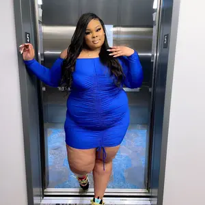 Royal Blue + Size Bodycon Dress
