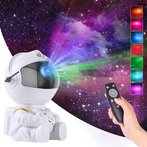 Astronaut light projector, galaxy night light projector with timer and remote control, 360 adjustable starry sky projector° and ceiling light for children's and adults' bedrooms