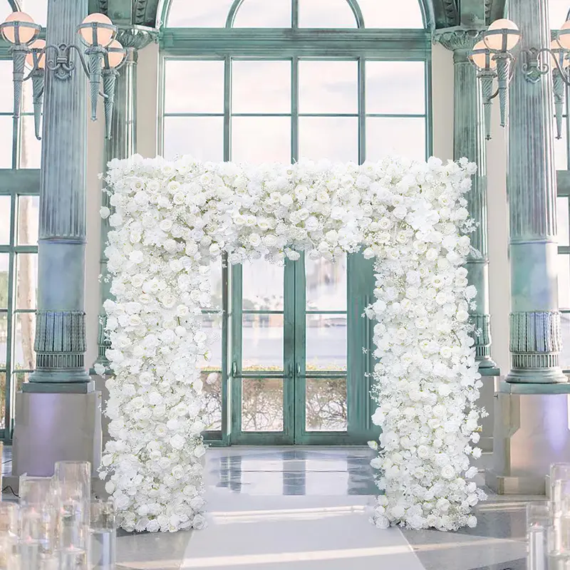 A8240 Outdoor Wedding Flower Frame Cloth Floral Arrangement Event Props