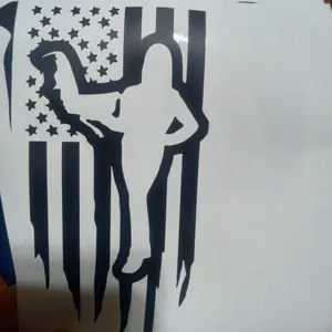 Gamefowl Handler, Blue Collar Sticker on Flag Decal for Cars and Trucks - Classic Design with Stars and Stripes