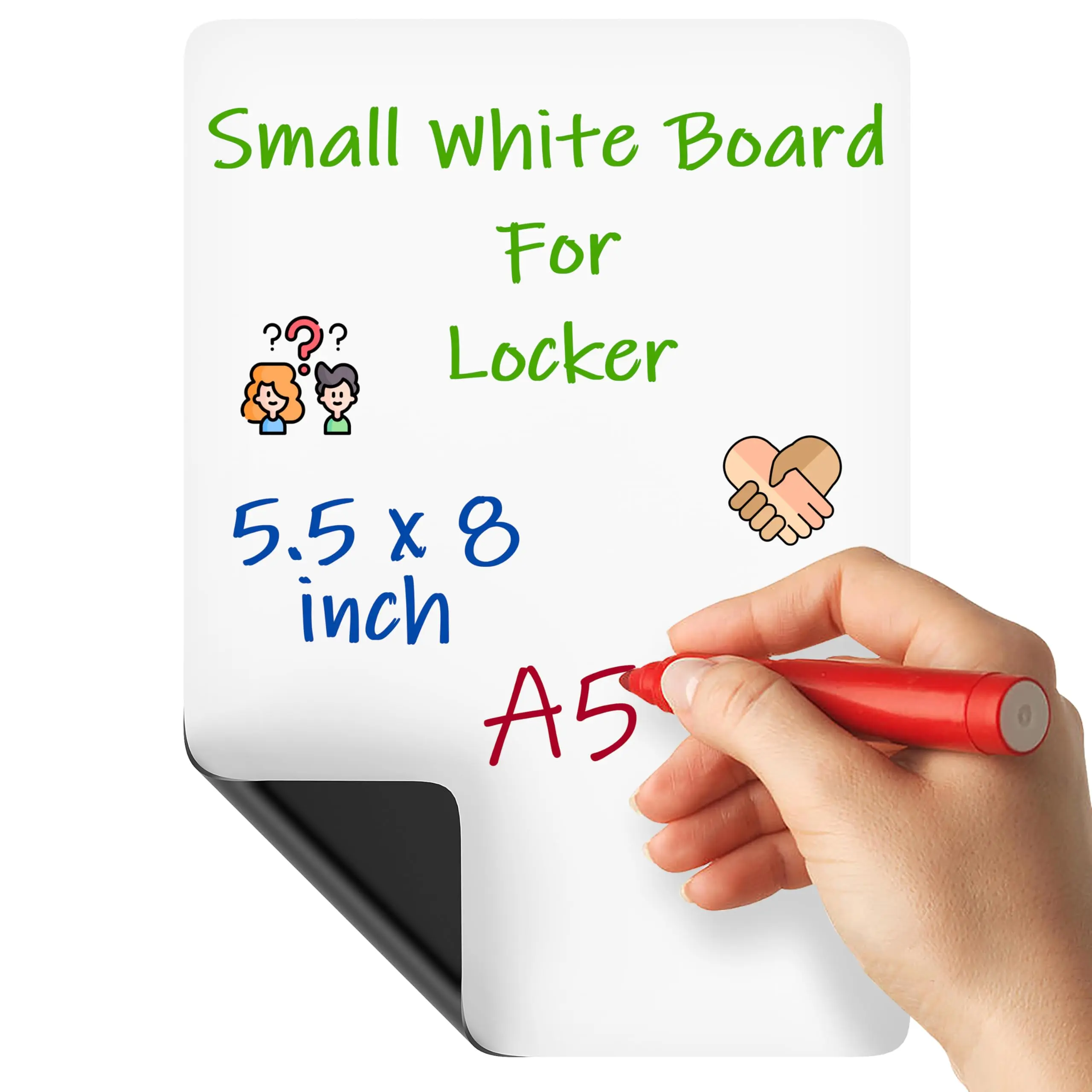 Locker Dry Erase Board Magnetic 5.5x8 - Whiteboard For Lockers White Boards Small 5x8 Mini