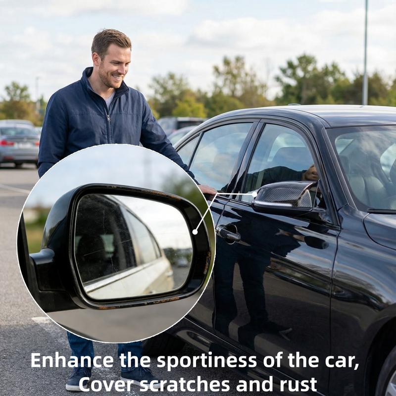 FONESO 7D Super Glossy Black Carbon Fiber Vinyl Wrap with Cutter & Hand Tool Set, Anti-Wrinkle, Air Release Automotive Bubble Wrap 60"x12", Self Adhesive Car Vinyl Sticker DIY Decals 1FT x 5FT Universal Fit for Car SUV Truck Motorcycle Bicycle - Black