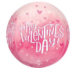 Valentine Pearl Shine Orbz Balloon