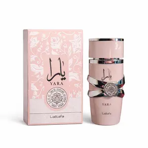 Lattafa Yara for Women Eau de Parfum Spray, 3.4FL.OZ Aroma Floral Fragrance Perfume Scent Vanilla Pack Scented Cologne Cosmetic