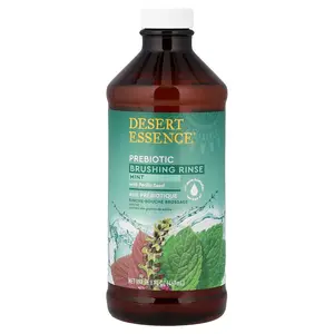 Desert Essence Prebiotic Brushing Rinse, Mint, 15.8 fl oz (467 ml)