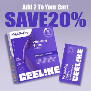 【CEELIKE】 Purple Teeth Whitening Strips  With Free Cheek Retractor - 7/21 Whitening Sessions -Nano-Hydroxyapatite Safe for Enamel - Non Sensitive Teeth Whitening - Peroxide-Free