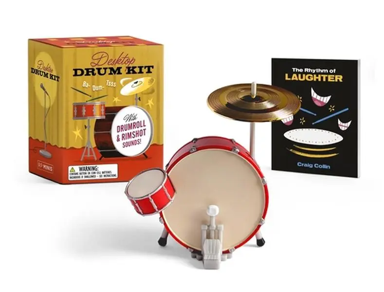 Desktop Drum Kit: With Drumroll and Rimshot Sounds! [With Battery] -- Craig Collin - Paperback