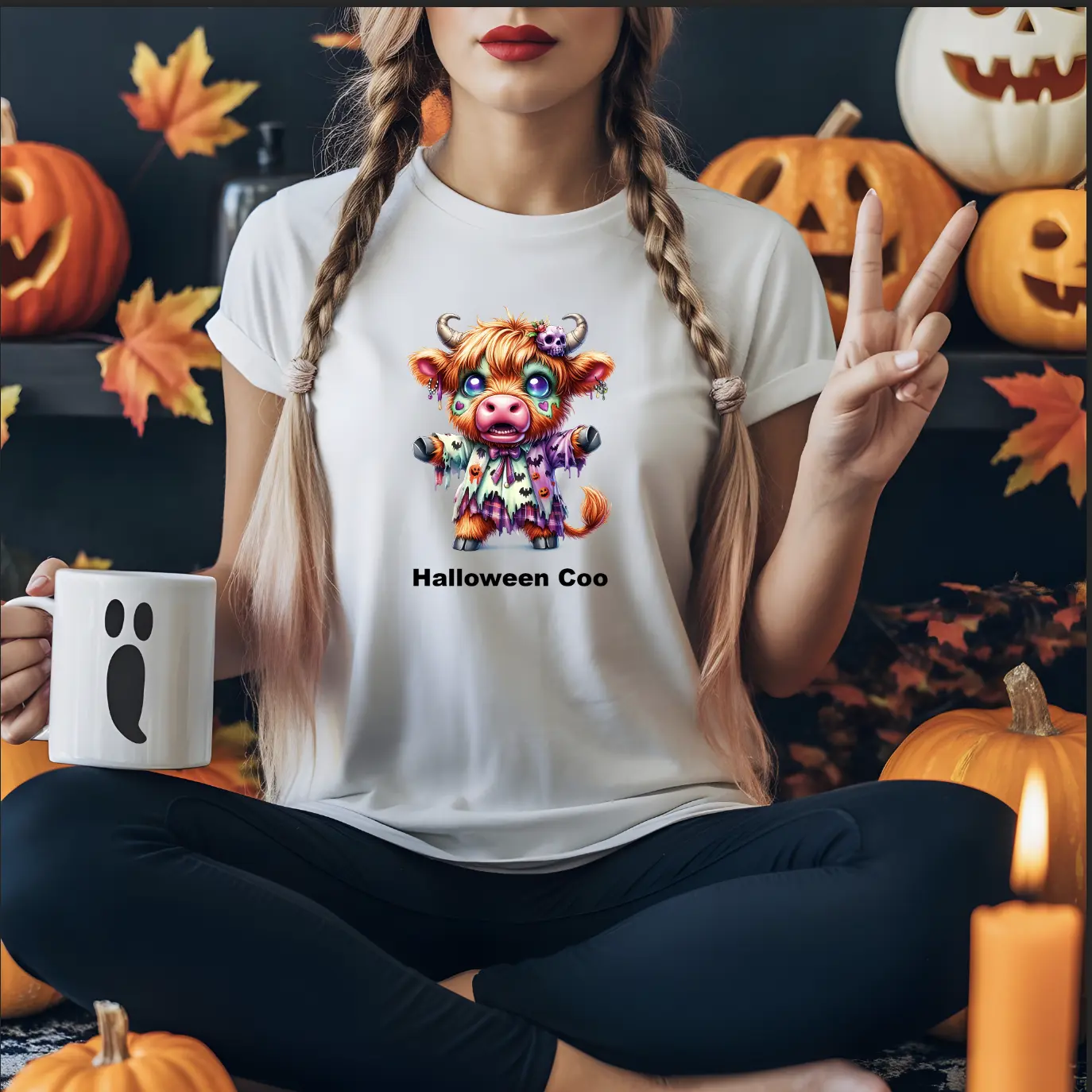 Halloween Coo "Highland Cow" DTF Transfer Sheets – Halloween Coo Designs for Tees & Gifts