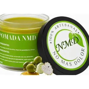 Pomada NMD, Pomada NMD para Dolor, Joint & Muscle Support Cream for Knee, Neck, Hip, Hands, Feet, with Soursop, Arnica, Olive Oil, Beeswax and Hemp Seed Oil, Non-Greasy 2oz Cream (1)