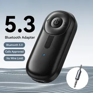 Bluetooth 5.3 Adapter 3.5mm AUX Jacks For Audio Music Receiver Car Speakers Headset Tablet Laptop Bluetooth Car Receiver