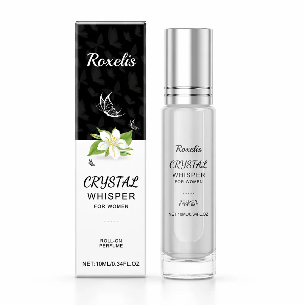 Women Jasmine Roll-On Perfume Oil, Portable Mini Travel Size Floral Scent Fragrance, Long Lasting Natural Light Scent Perfume Rollerball for Daily Dating Office Travel 10ml
