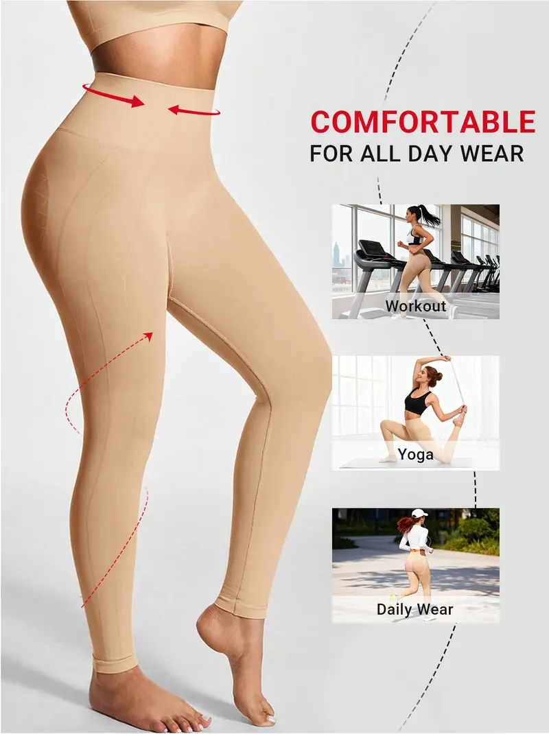 Product Introduction of VVL Women's Yoga Leggings High-Waist Seamless Regular-Length Pants Comfortable Casual Sportswear Basic Style for Everyday Wear 9