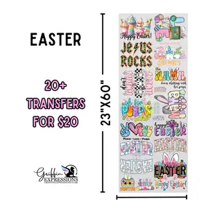 Easter | Dollar Deals DTF Transfer Gang Sheet For Graphic Tees