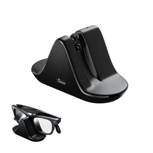 Charging Station Compatible with Ray-ban Meta Glasses, Charger Dock Stand with Fast and LED for Ray-ban Meta RW4006/RW4008 Glasses, Ray-ban Meta Glasses Accessory with USB-C, Black