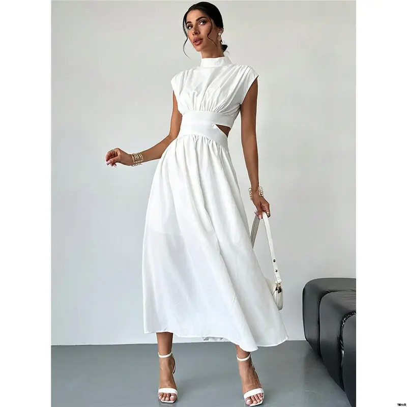 shein firerie simple long dress - TikTok Shop
