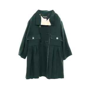 Pre-owned CHANEL Wool Small Leather Goods Coat