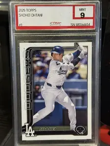 2025 Topps LA Dodgers Superstar Shohei Ohtani #1 Graded Mint 9