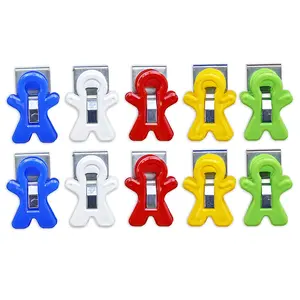 212 MAIN 10-Piece Person-Shaped Magnetic Clip Pack, Strong-Hold Refrigerator Magnets with Decor Function, Suitable for Ages 6+ & Water Sports Diving Use