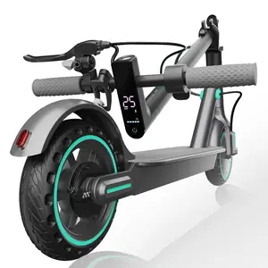 2025 US Folding Electric Commuter Scooter for Adults, Free Fast Charger & App Control, 350W Motor, 19 MPH Max Speed, 20-25 Mi Range, 8.5" Solid Tires, Adjustable Speed, Foldable, Dual Brake