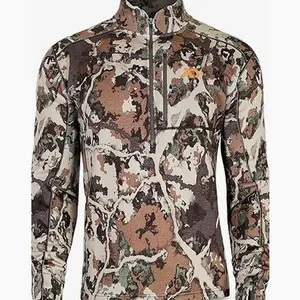 Men's Furnace Quarter Zip - Merino Camo Hunting Long Sleeve, Insulated Midlayer, Hunting Gear For Men 4 KD7