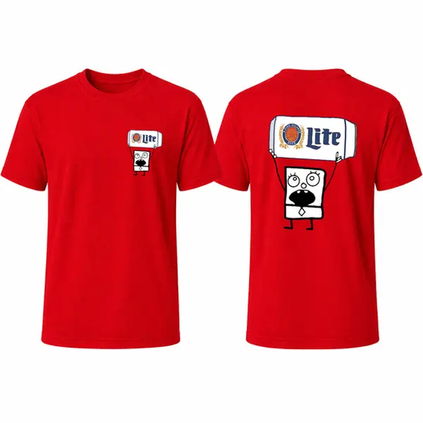 Doodlebob Lite T-Shirt, Beer Lover Vintage Graphic T-Shirt, Americana Fourth of July, BBQ Party Summer Tee