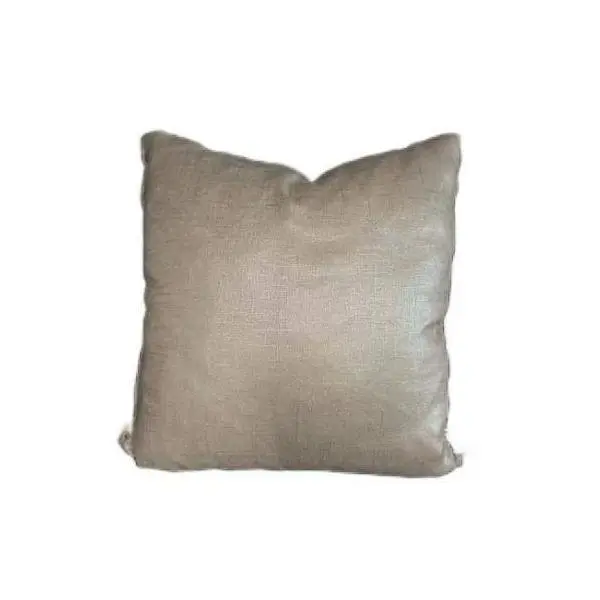 Metallic Silver Pillow