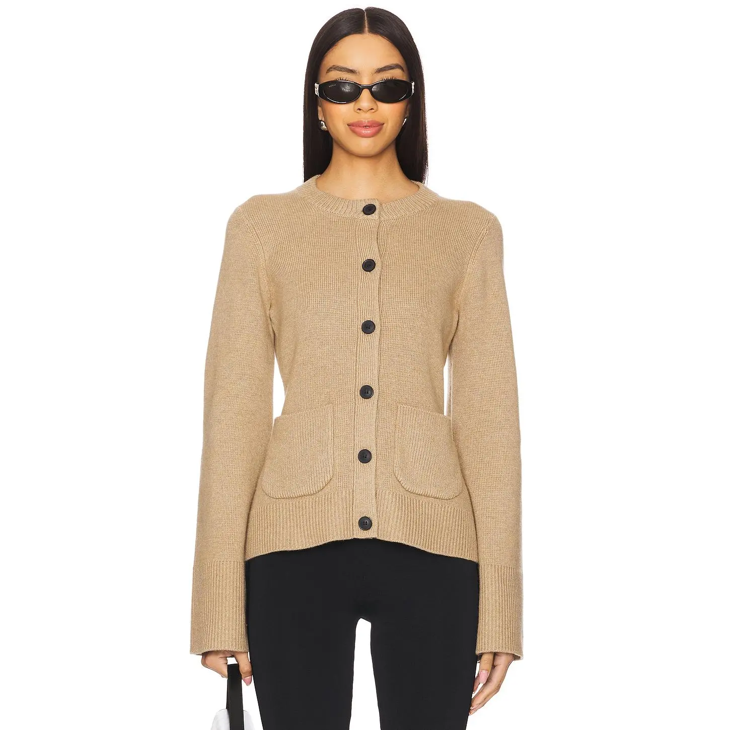 PISTOLA Dani Cardigan in Toasted Wheat