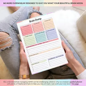 Daily Planner and To-Do List Notebook 5.8 X 8.2 Inches, 50 Pages Perfect for Organizing Weekly Plans, Ideal for Work, Home or Office