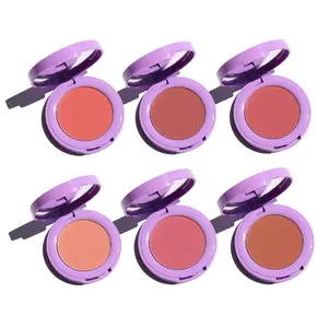 Half Caked Makeup In Bloom Pressed Powder Blush - Primer-Infused, Ultra-Pigmented, Matte - Vegan & Cruelty-Free Cosmetic, Full Set of 6