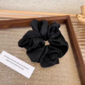 Large Silk Satin Hair Tie (1-Pack) — Hair Rope, Ponytail Holder — Stylish Hair Accessory, Cute Hair Tie — Exquisite Gift & Holiday Present for Girls and Girlfriends