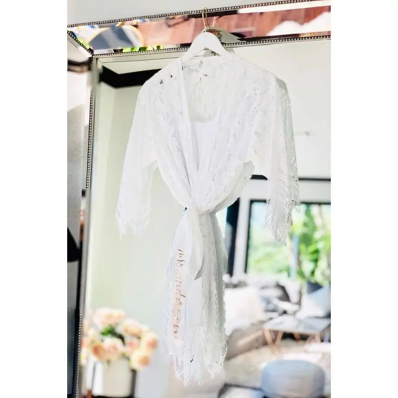Personalized Lace Robe Personalized Lace Robe
