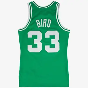 Men's Larry Bird Kelly Green Boston Celtics 1985/86 Authentic Jersey