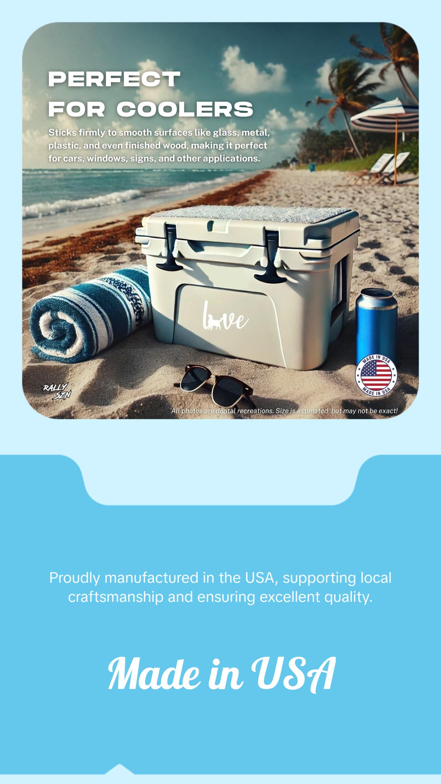 Golden Retriever Love – Pet Car Decal Sticker