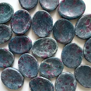 Ruby Blue Kyanite Worry Stone