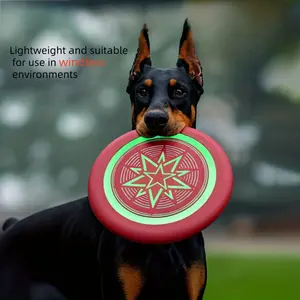 New durable, bite-resistant dog frisbee. Washable, fluorescent, soft and floatable. Visible at night, aerodynamic for stable flight. Gentle on teeth, suitable for small, medium & large dogs. Great for beach, pool & outdoor training.