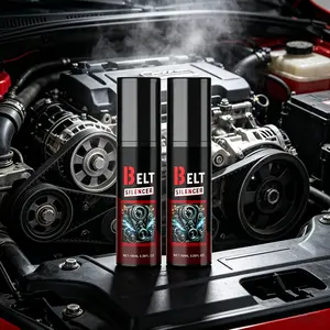 Instant Belt Squeak Eliminator Spray for Serpentine & Drive Belts, No Disassembly, High Temp Resistant Lubricant, Extends Belt Life, Pre-Summer Road Trip Car Maintenance, 4th of July Auto Care 2026, Quiet Engine Noise, Easy Spray-On