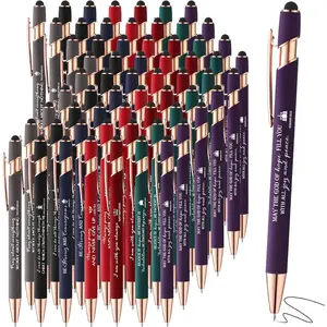 84 count  Verse Ballpoint Pens Christian Stylus Pen with Inspirational Quotes  Verse  Bulk for Touch Screens Women Men Church  Sunday School Student Teacher Favor Office