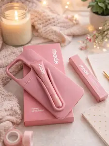 Lipstick Holder Silicone Phone Case for iPhone 11 12 13 14 15 16 17 Pro Max