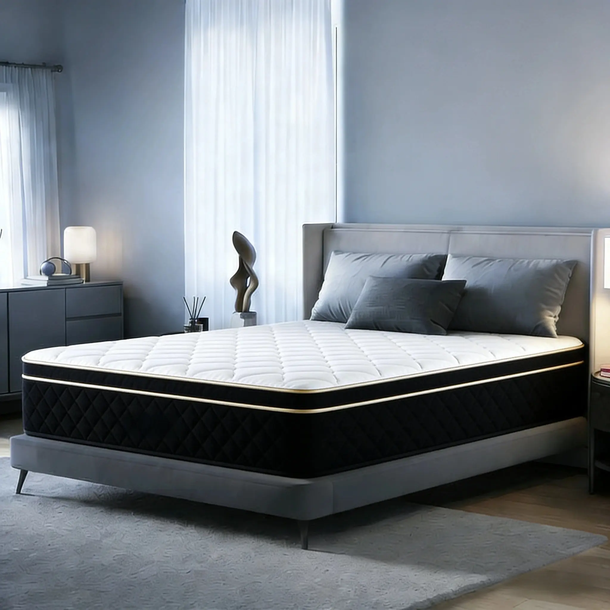 Memory Foam Mattress&Fiberglass-Free, Cooling Gel Infused Gel Mattress ...