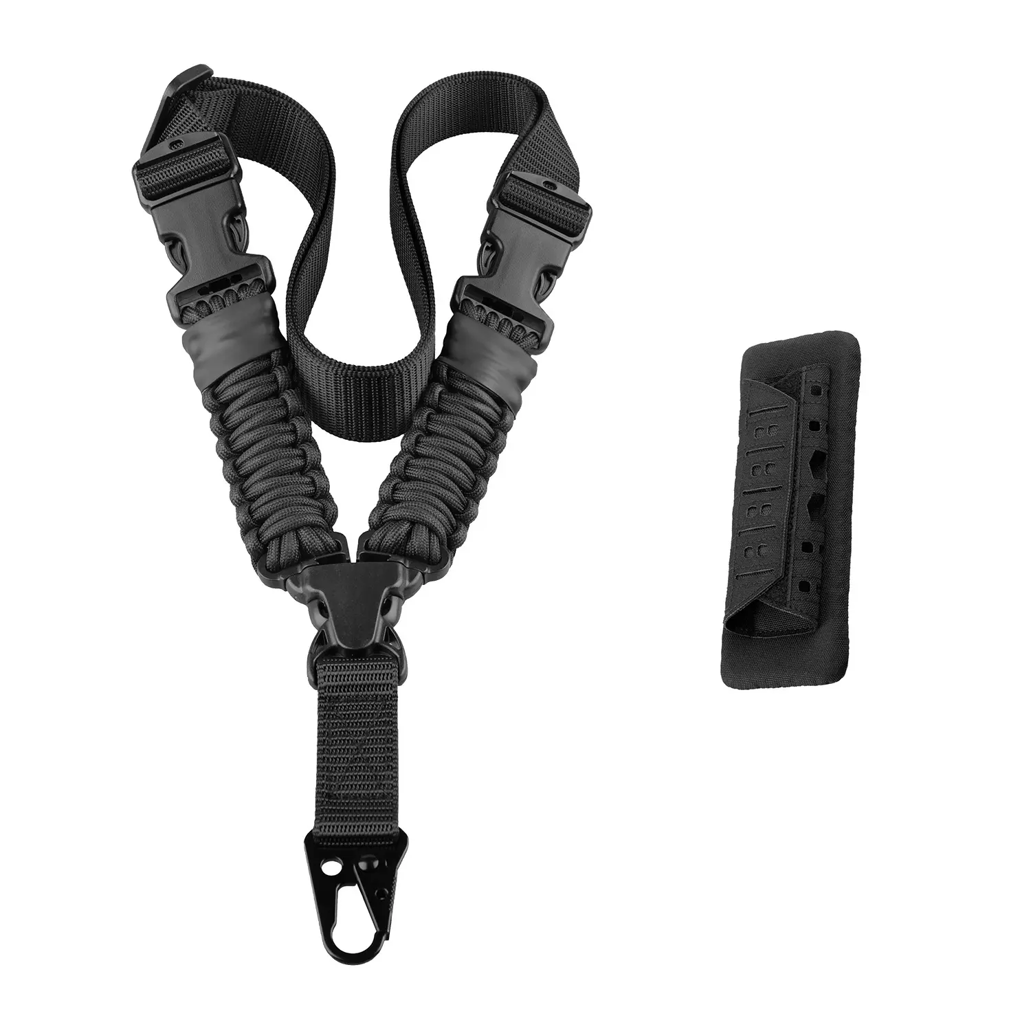 Black + Laser Shoulder Pads