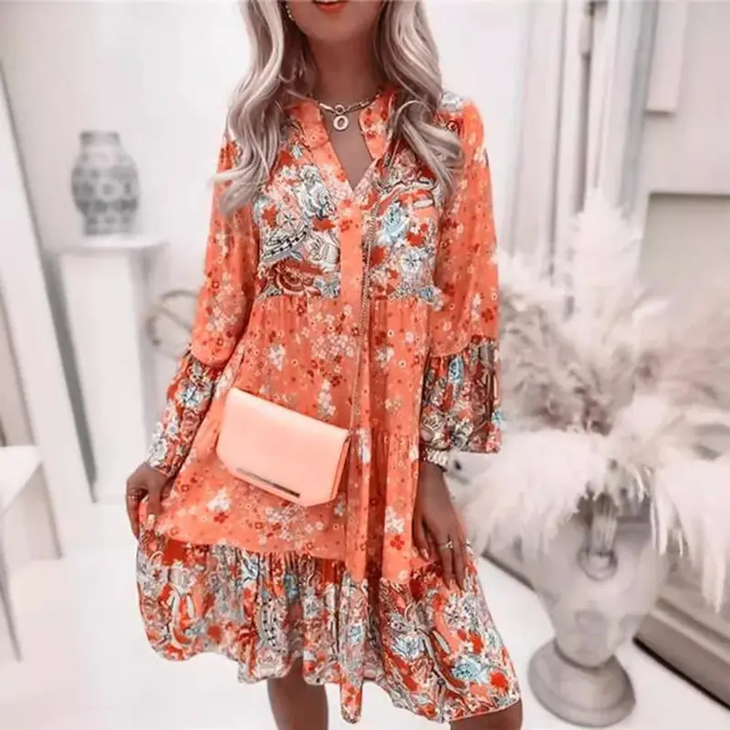knee length dresses for ladies PRINCESS POLLY KARENA MINI FLORAL DRESS main image 0
