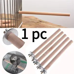 Wooden bird perch with branches - Multi-layer bird cage accessories, suitable for parrots, macaws, hyacinth macaws, macaws with tiger skins, and companion parrots - Cage bird perch