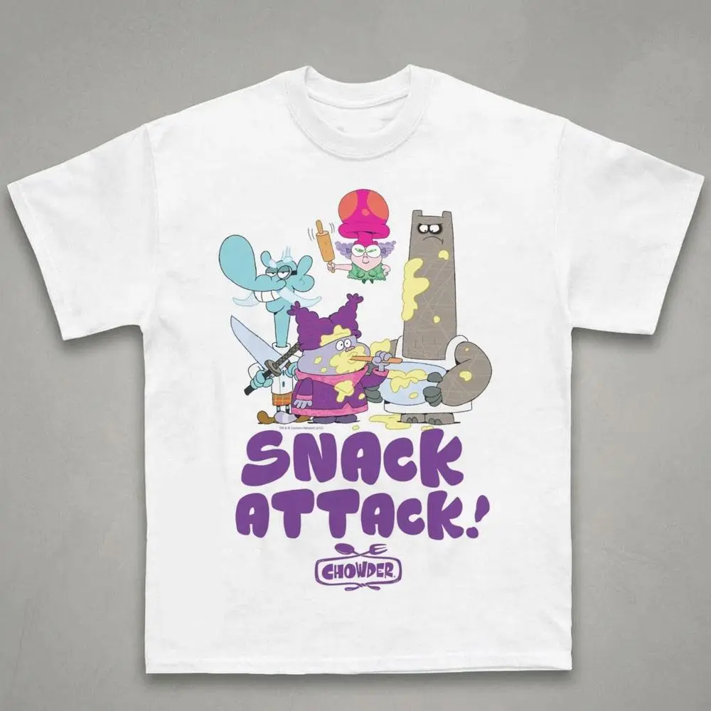 Chowder Tee, Vintage 2000s Cartoon Graphic Shirt, Heavy Cotton Streetwear, Animated Show Apparel