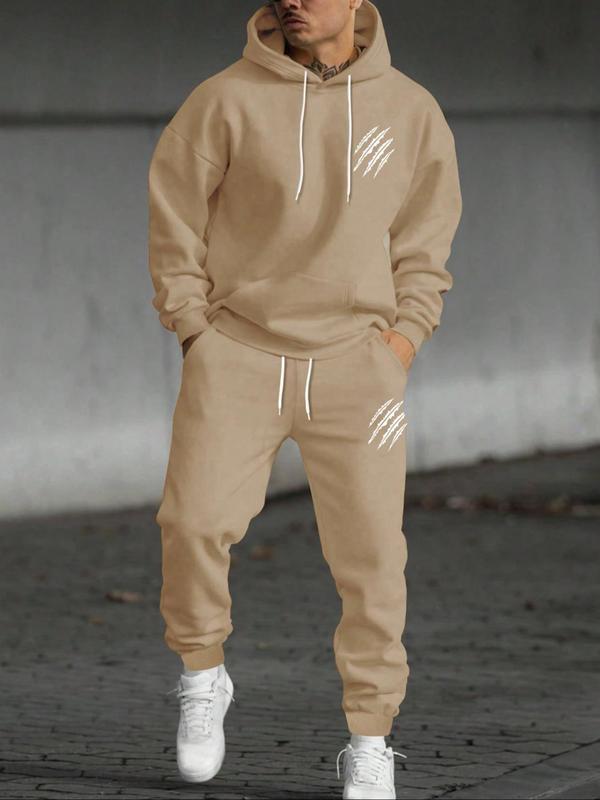 Men's Sweatpants with Hoodie 2 Piece Set Tracksuit Set College Style Casual Long Sleeve Sport Workout Jogging Fashion Outfits Suit Sports Suit Tracksuits TikTokShopBlackFriday TikTokShopCyberMonday