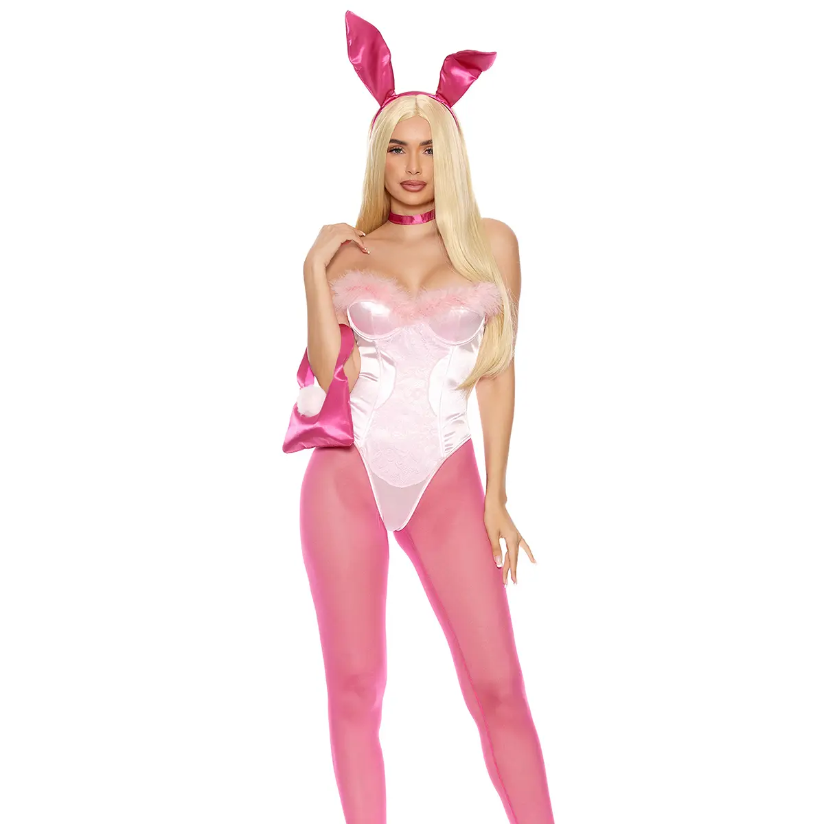 Forplay Women's Halloween Legal Bunny 5-Piece Women's Sexy Movie Character Costume