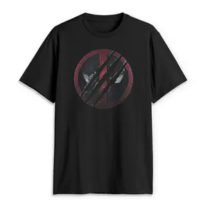 Men's Marvel: Deadpool & Wolverine Slashed Logo T-Shirt