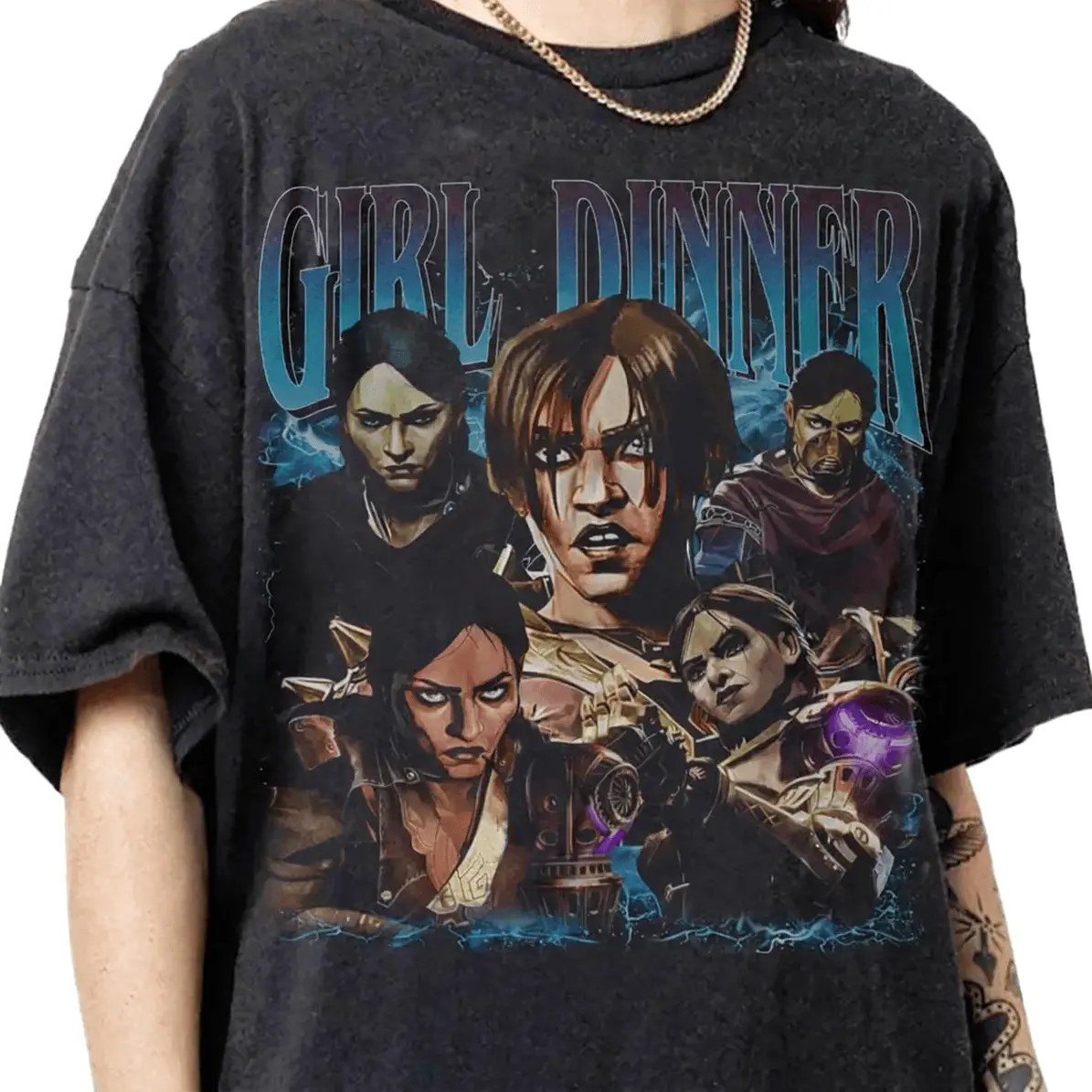 Vintage 90s Graphic Style Sevika Arcane T-Shirt Gift For Fan All-Season Cotton T-Shirt